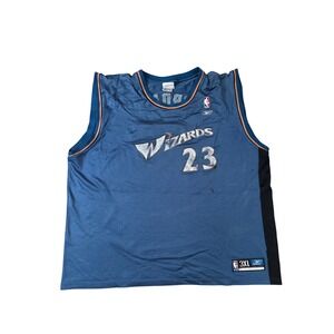 Reebok Washington Wizards Jersey Mens Blue Michael Jordan 23 Vintage SIZE 3XL